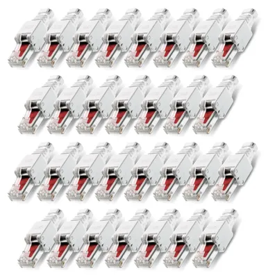 Produktbild von Netzwerkstecker 30x Cat6 RJ45 Stecker Netzwerk Montage Werkzeuglos Cat5 Cat7 LAN