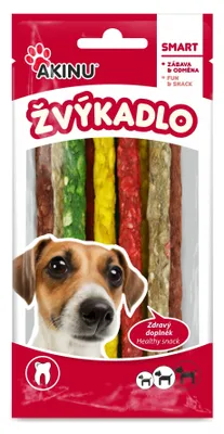 Obrázok produktu pre Akinu tyčinky pre psov farebné 12,5 cm 9 ks