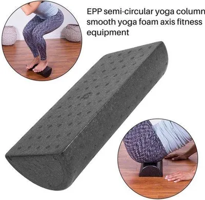 Obrázek produktu pro Yogablov, půlkruhový, 30 cm - pěnový blok pro pilates - lehký, 150 gramů - pro zlepšení rovnováhy a kondice