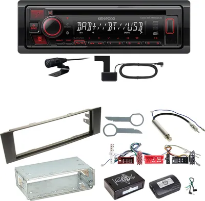 Produktbild von Kenwood KDC-BT450DAB Bluetooth Digitalradio CD Einbauset für Audi A3 8P 8PA