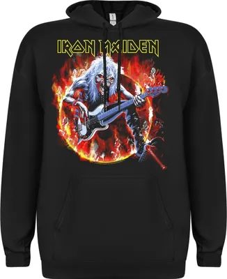 Produktbild von Iron Maiden Eddie Live Flames Kapuzenpullover