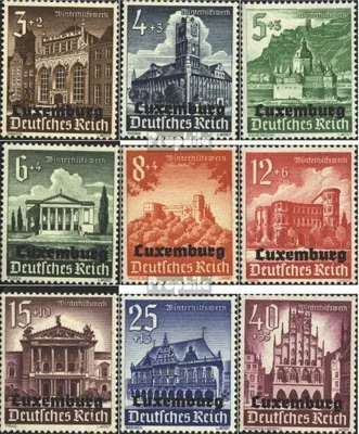 Produktbild von Briefmarken Luxemburg (Dt.Bes.2.WK.) 1941 Mi 33-41 (kompl.Ausg.) mit Falz Winterhilfswerk