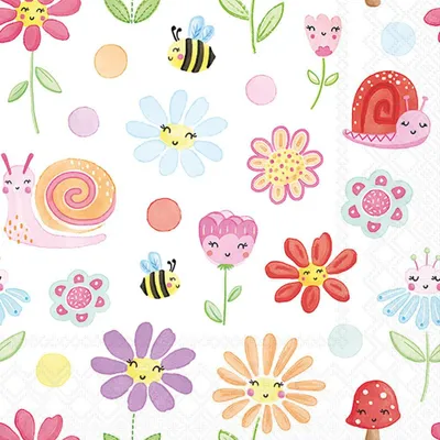 Produktbild von Servietten 33x33 cm - Fantasy garden