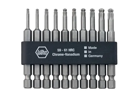 Produktbild von Wiha Professional-Bits TORX®-Kugelkopf in kompakter Bitleiste, 10-tlg. (7045BE 9570)