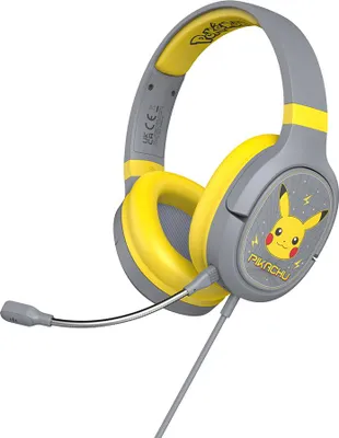 Produktbild von OTL Technologies Pokémon PK0862, Kabelgebunden, Gaming, 230 g, Kopfhörer, Grau, Gelb