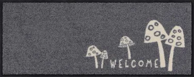 Produktbild von Salonloewe WELCOME MUSHROOMS Fußmatte Wohnmatte 30 x 75 cm