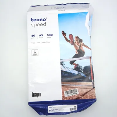 Produktbild von inapa Drucker-/Kopierpapier tecno Speed: 80 g/m², A3, weiß, 500 Blatt - schnell und staufrei drucken