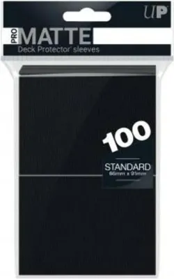 Image de Lot de 100 pochettes Ultra Pro Pro-Matte format standard 66 x 91 mm (noir)