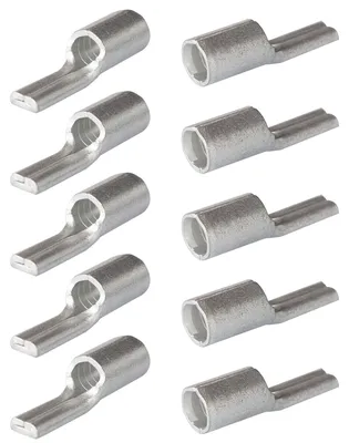 10 Stück 16 mm² Pin-Kabelschuhe, verzinnt, Kupfer, Crimpverbinder