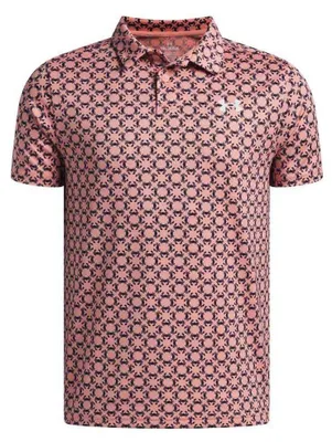 Image de Polo imprimé Under Armour Ua Matchplay - rose chic, taille : L