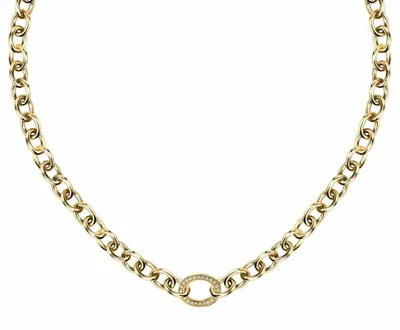 Immagine prodotto di Affascinante collana placcata oro con cristalli Intrecci SAZC01