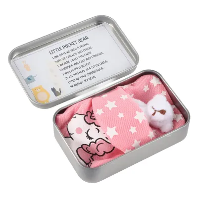 Produktbild von Kleiner Taschenbär in der Dose,Mini-Teddybären in der Dose,Winzige Teddybären in der Dose,Mini-Bär,Plüschbär-Geschenk
