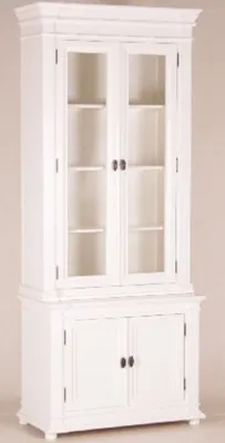 Produktbild von Casa Padrino Shabby Chic Landhaus Stil Schrank Buffetschrank Weiß B 100 H 242 cm- Schrank Esszimmer