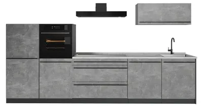 Imagen del producto de Mueble de cocina Vicco R-Line Hormigón/Antracita 340 cm sin encimera, Model 67288
