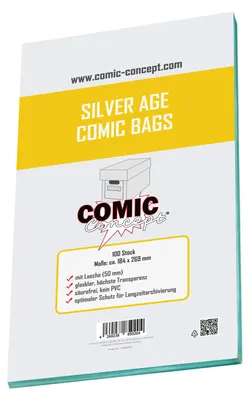Produktbild von Comic Concept Comic Bags Silver Age Size (100 ct.)