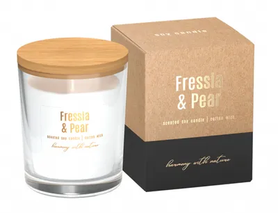 Produktbild von Kerze im Glas FRESSIA&PEAR ECO duftend 130g