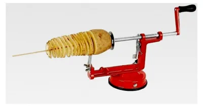 Produktbild von Kartoffelschneider und Spiralschneider mit Edelstahlklingen und Saugbasis, Gemüseschneider für die Küche und Snacks