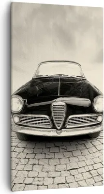 Produktbild von Bild auf Leinwand - Leinwandbild - Einteilig - Alpha Romeo Giuletta - 55x100cm - Wand Bild - Wanddeko - Wandbilder - Leinwanddruck - Bilder - Wanddekoration - Leinwand bilder - PA55x100-4210