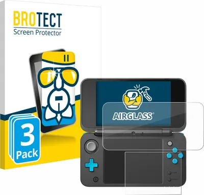 Produktbild von 3x BROTECT Schutzglas für New Nintendo 2DS XL Schutzfolie Panzer Folie Glas Display Schutz klar