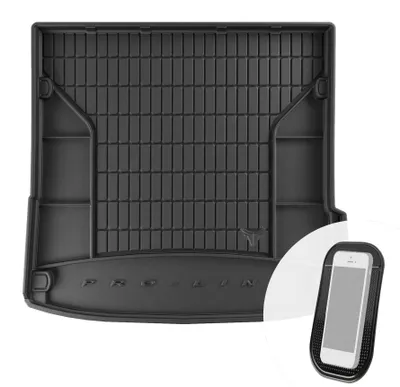 Productafbeelding van moto-MOLTICO rubberen bagagemat, bagageruimtebeschermer met opbergfunctie, geschikt voor Audi Q7 (2005-2015)