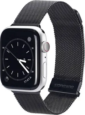 Produktbild von Dux Ducis Magnetband Uhrenarmband Ultra / 8 / 7 / 6 / 5 / 4 / 3 / 2 / Se (49 / 45 / 44 / 42 Mm) Magnetband Schwarz (Milanese Version)