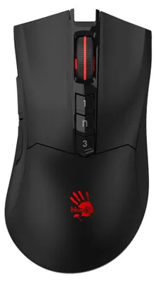 Obrázok produktu pre A4tech Bloody R90 Plus Stone black Hráčska bezdrôtová optická myš