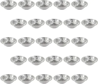 Produktbild von 100 wiederverwendbare Backformen aus Aluminiumfolie, antihaftbeschichtet, für Eierkuchen und Gelee im Dampfgarer sowie für Festtagsdesserts