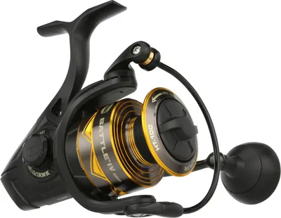A studio shot of a fishing reel.