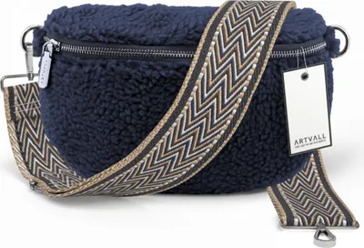 Produktbild von ARTVALL - Umhängetasche Teddy, Klein mit verstellbarem Schultergurt, abnehmbares Taschenband, Crossbody Bag in Dunkelblau