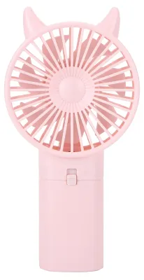Obrázek produktu pro Mini ventilátor, přenosný, ruční, roztomilý, tichý, elektrické chlazení pro domácnost, kancelář, cestování, růžový