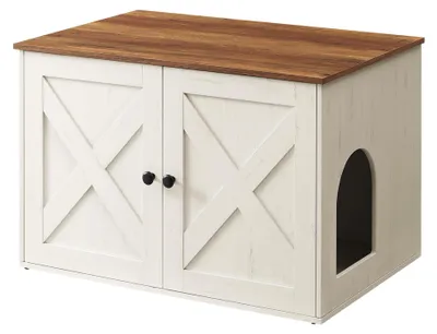 Produktbild von Feandrea Katzenhaus, Katzenklo-Schrank mit herausnehmbarer Trennwand
