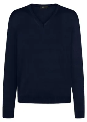 Zdjęcie produktu dla Sweter V-neck 1/1 rękaw 399 Navy rozmiar 48