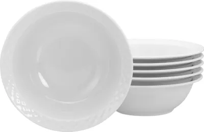 Produktbild von CreaTable, 24645, Polo Weiss, Müslischale 6-tlg, Porzellan