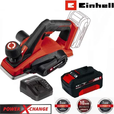 Produktbild von Einhell 18V Akku-Hobel TE-PL 18/82 Li-mit Akku 4-0 Ah , Ladegerät