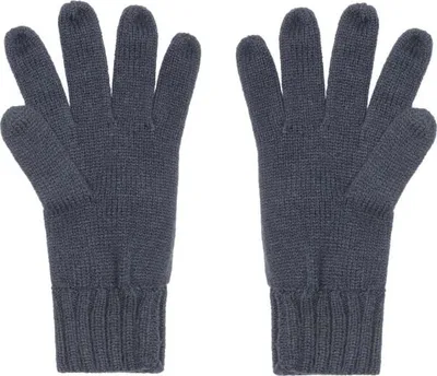 Produktbild von Gestrickte Handschuhe Navy Größe S/M mit gerippten Bündchen für Damen und Herren