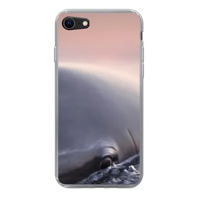 Produktbild von MuchoWow® Handyhülle Schutzhülle Hülle für iPhone 7 Delfin - Wasser - Nahaufnahme Silikon Softcase Handy Hülle - Kartenhalter