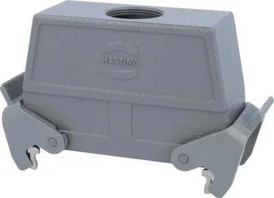 Obrázok produktu pre HARTING Han 24B vysoké puzdro, 1xM32 priamy výstup kábla, s 2 priečnymi úchytkami, skrutkové pripojenie M32, upínací rozsah 11,0 mm -