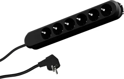 Immagine prodotto di Prese multiple Bachmann SMART a 6 prese, nero, 5,0 m, senza interruttore