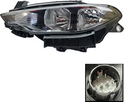 Immagine prodotto di Faro sinistro Fiat Tipo 2015+ regolazione elettrica, cornice cromata | 51984488, 52094994
