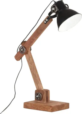 Obrázok produktu pre vidaXL Stolná lampa v priemyselnom štýle čierna okrúhla 58x18x90 cm E27