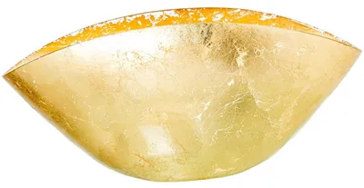 2er-Set Tischvasen aus Glas, goldfarben, 17x38x20 cm