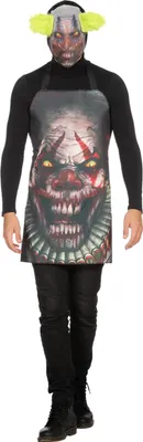 Produktbild von Schürze Horror Clown mit Maske - Standardgröße - Halloween Schürze