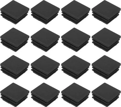 Produktbild von Möbelpuffen Kunststoff quadratisch Schwarz - 18er Set