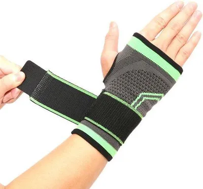Produktbild von CHPN - Handgelenkstütze - Handgelenkstütze - Orthese - Handgelenkbandage - Karpaltunnelsyndrom - Grün/Grau - L - Handgelenkstütze - Handgelenkprobleme - Sportband