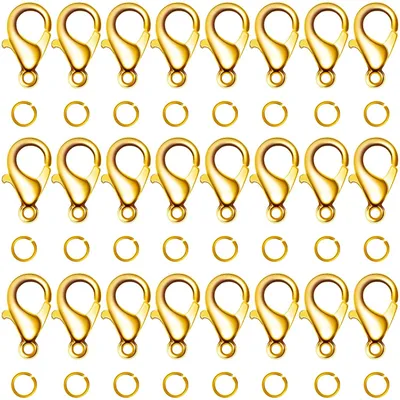 Karabinerhaken Set 200 tlg. 7 mm für Schmuck DIY