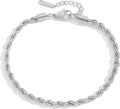 Image de Bracelet de cheville en argent - Élégance moderne pour femmes KP38884