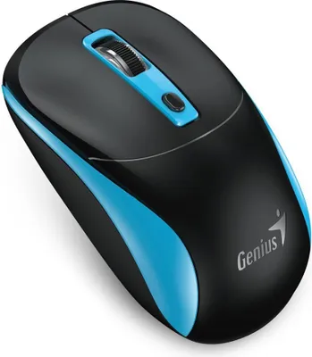 Produktbild von GENIUS NX-7123 kabellose optische Maus SchwarzBlau 1200 DPI 4 Tasten 3,88x5,87x10 cm