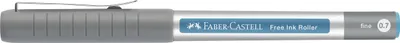 Image de FABER-CASTELL 348147 FABER-CASTELL Roller à encre libre gris 0,7 mm, Couleur de l'encre : bleu, 1 pc.