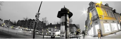 Image de Tableau sur toile rue Victor Hugo 30x97 cm, Tableau mural moderne pour décoration intérieure