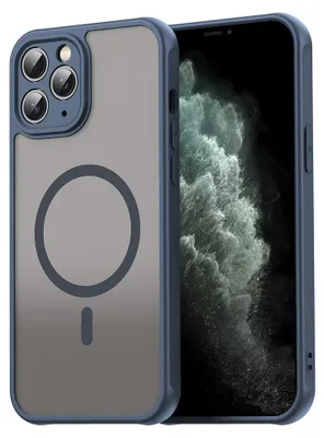 Obrázok produktu pre Techsuit – HaloFrost II MagSafe ochranný kryt na iPhone 11 Pro Max – tmavomodrý